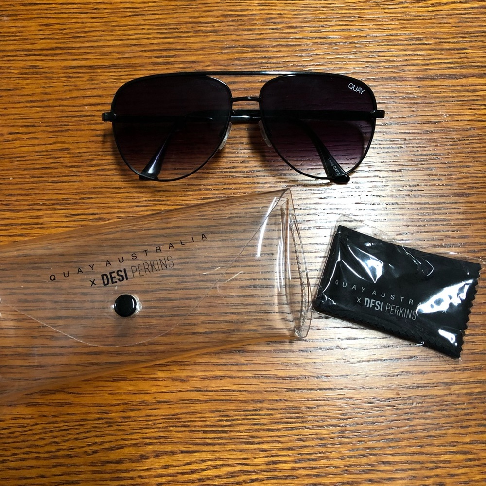 Quay Australia Black Aviators
